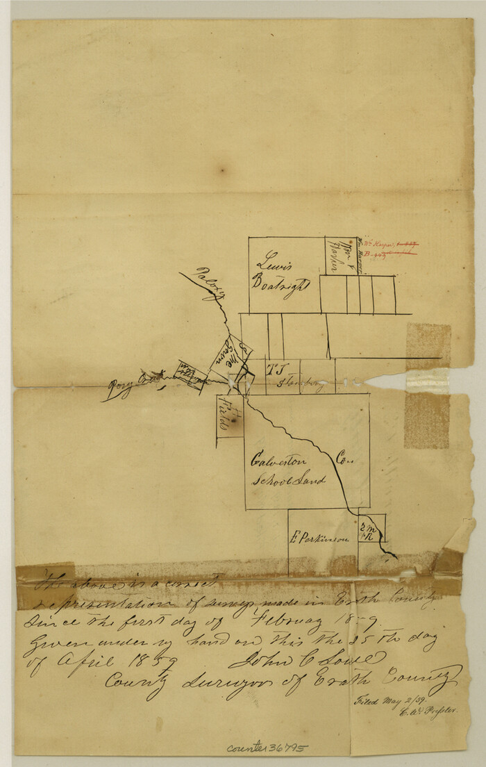 36795, Somervell County Sketch File 1, General Map Collection