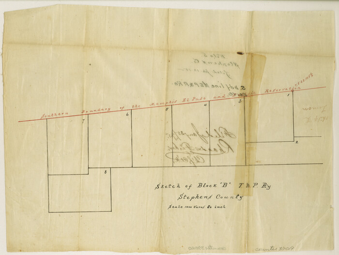 37019, Stephens County Sketch File 5, General Map Collection