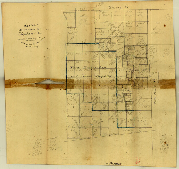 37027, Stephens County Sketch File 8, General Map Collection