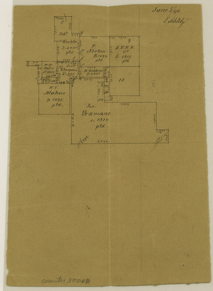 37068, Stephens County Sketch File 15, General Map Collection