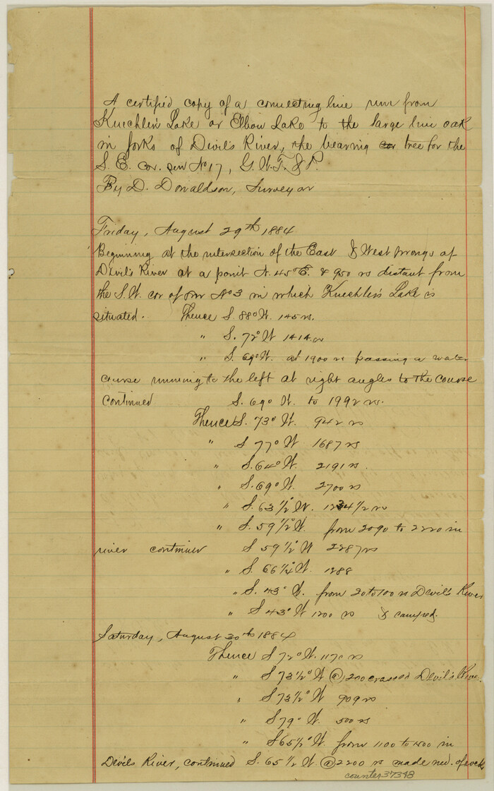 37348, Sutton County Sketch File 1, General Map Collection