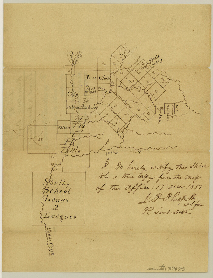 37670, Tarrant County Sketch File 1a, General Map Collection