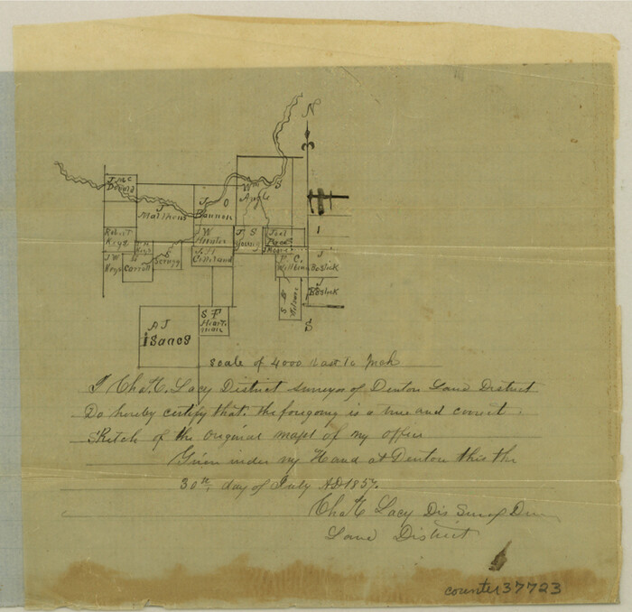 37723, Tarrant County Sketch File 20, General Map Collection
