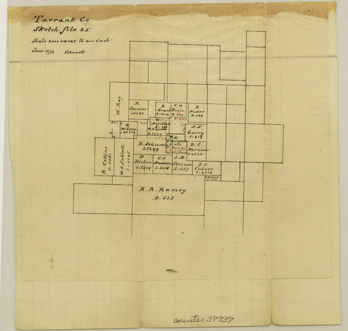 37737, Tarrant County Sketch File 25, General Map Collection