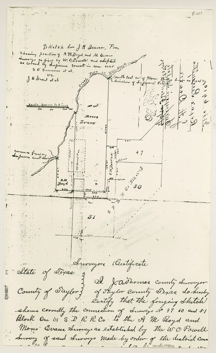 37826, Taylor County Sketch File 22, General Map Collection