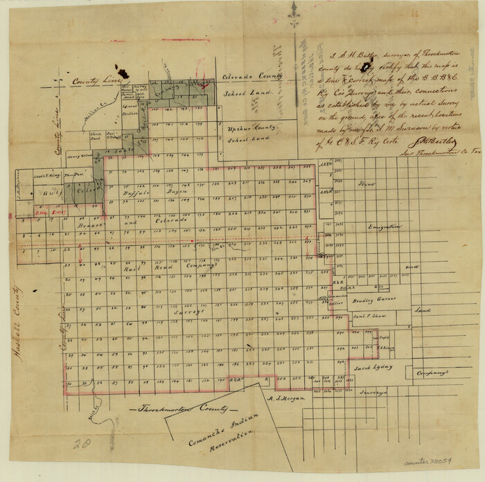 38054, Throckmorton County Sketch File 4, General Map Collection