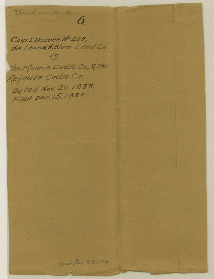 38076, Throckmorton County Sketch File 6, General Map Collection