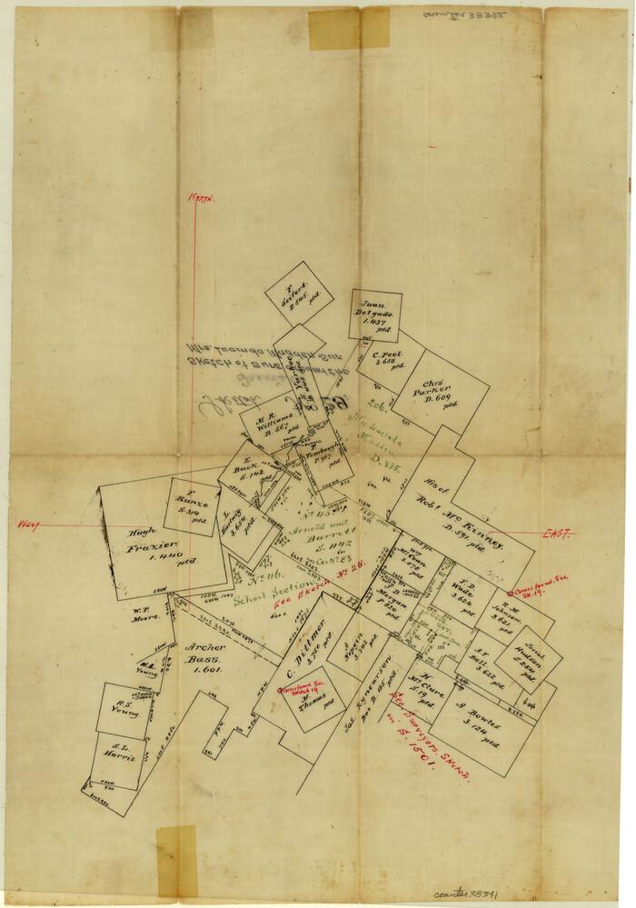 38341, Travis County Sketch File 28, General Map Collection
