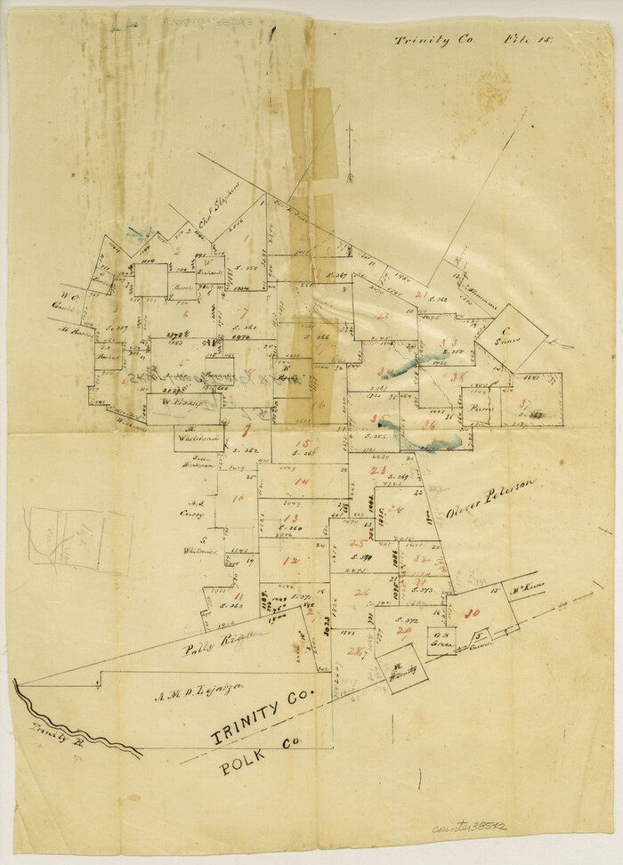38542, Trinity County Sketch File 15, General Map Collection