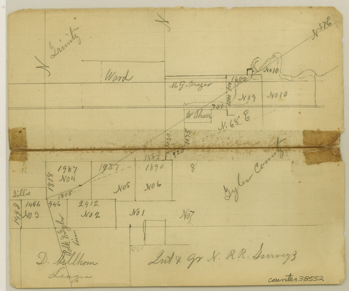 38552, Trinity County Sketch File 23, General Map Collection