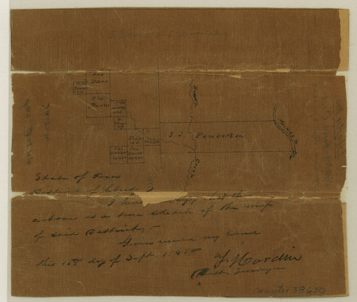 38630, Tyler County Sketch File 6, General Map Collection