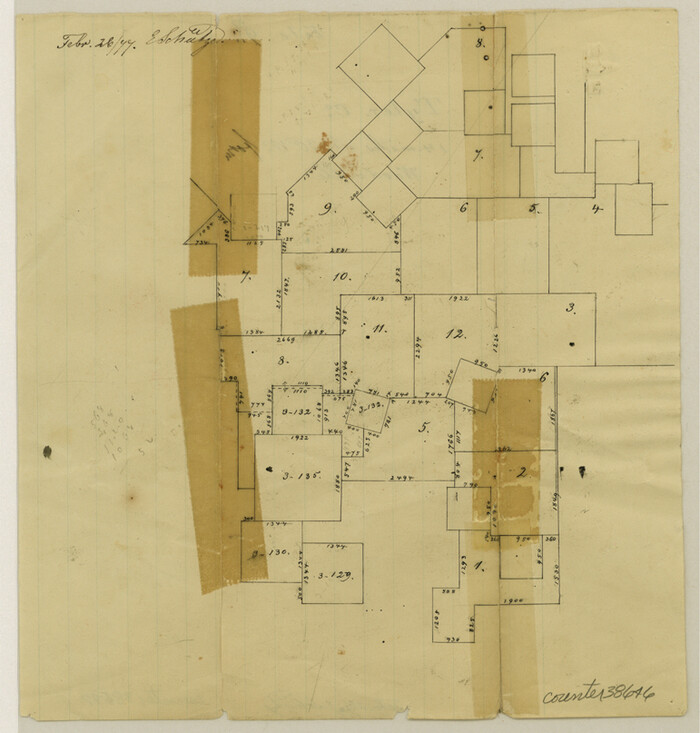 38646, Tyler County Sketch File 9a, General Map Collection
