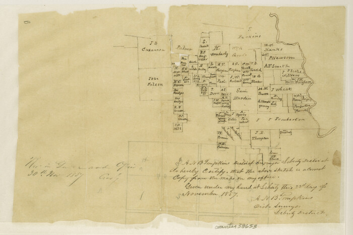 38653, Tyler County Sketch File 13, General Map Collection