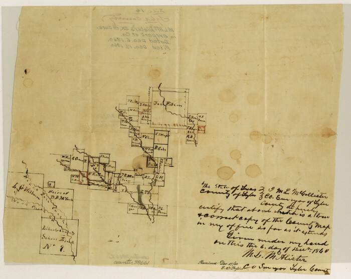 38661, Tyler County Sketch File 16, General Map Collection