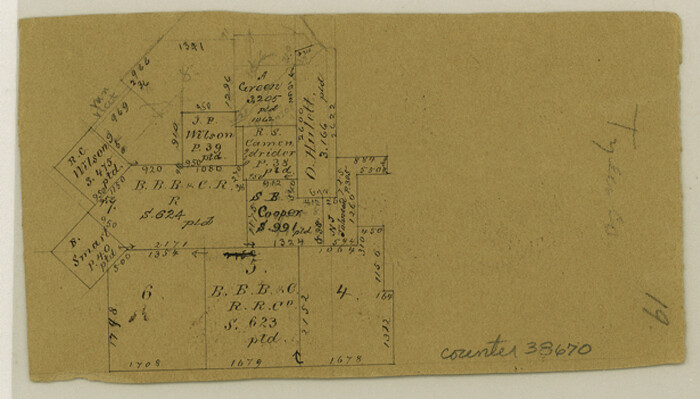 38670, Tyler County Sketch File 19, General Map Collection