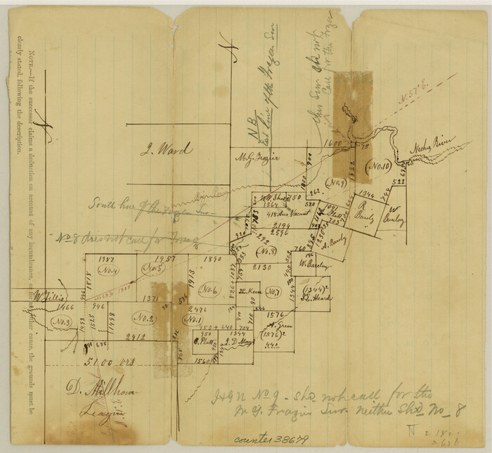 38679, Tyler County Sketch File 22, General Map Collection