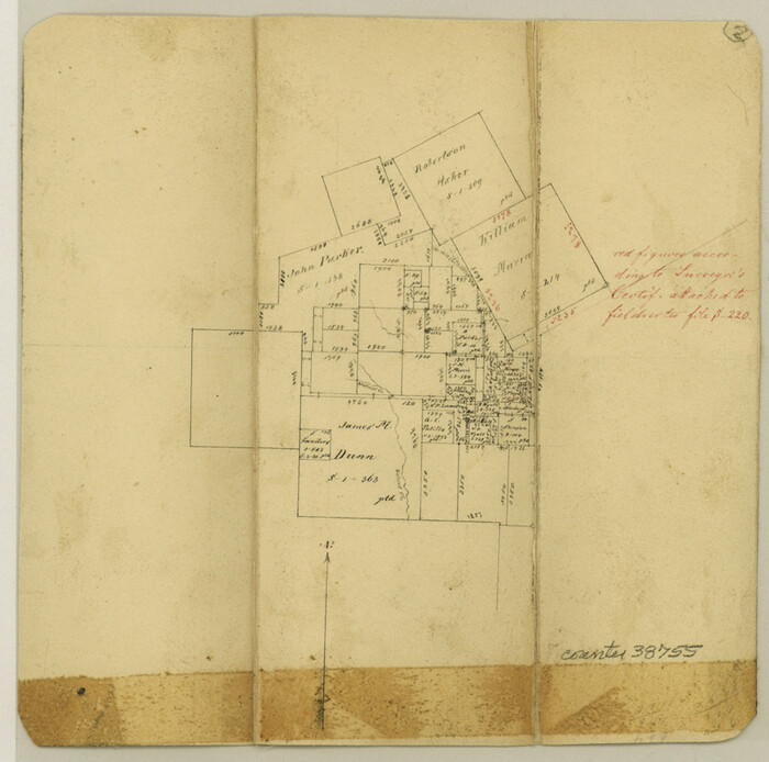 38755, Upshur County Sketch File 13, General Map Collection