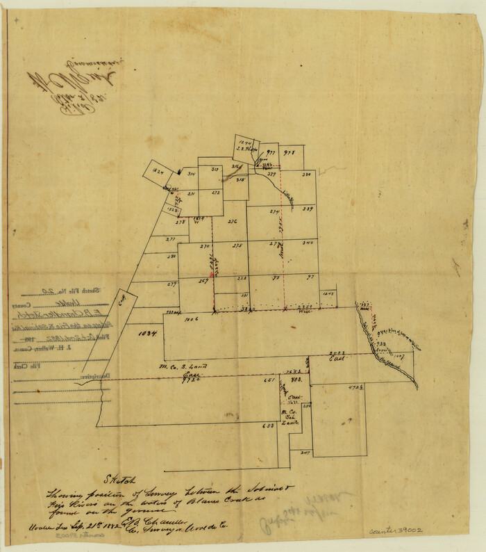 39002, Uvalde County Sketch File 20, General Map Collection