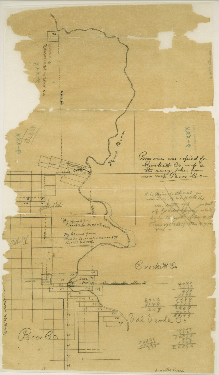 39102, Val Verde County Sketch File XXX6, General Map Collection