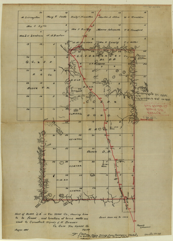 39138, Val Verde County Sketch File Z11, General Map Collection