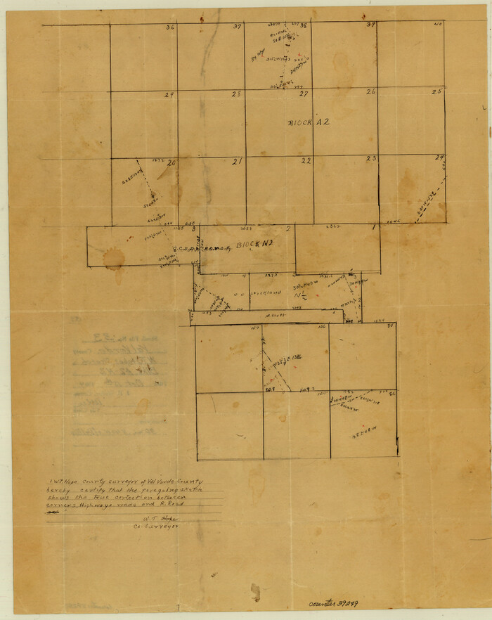 39249, Val Verde County Sketch File 33, General Map Collection