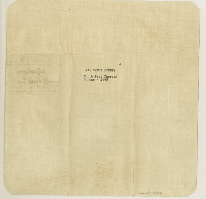39369, Van Zandt County Sketch File 4, General Map Collection
