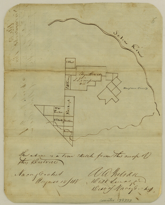 39373, Van Zandt County Sketch File 6, General Map Collection