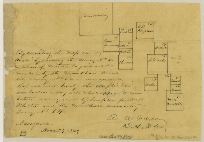 39375, Van Zandt County Sketch File 7, General Map Collection