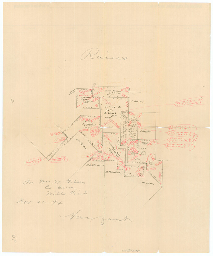 39449, Van Zandt County Sketch File 27a, General Map Collection