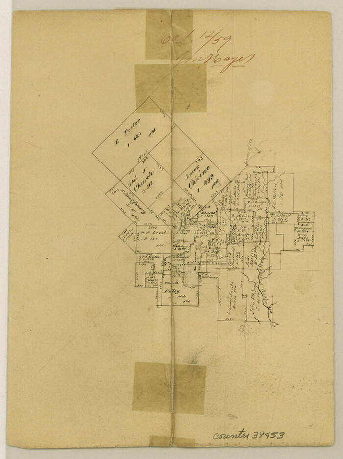 39453, Van Zandt County Sketch File 29, General Map Collection