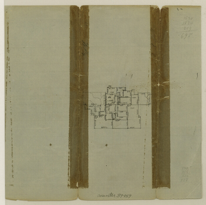 39459, Van Zandt County Sketch File 29c, General Map Collection