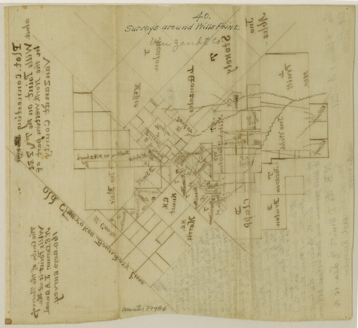 39486, Van Zandt County Sketch File 40, General Map Collection