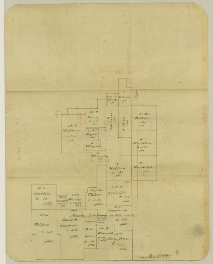 39495, Van Zandt County Sketch File 42, General Map Collection