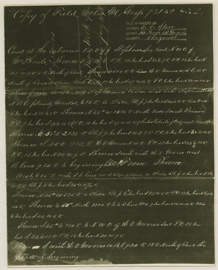39504, Van Zandt County Sketch File 47, General Map Collection