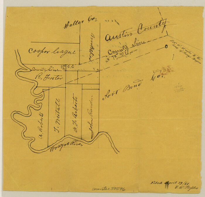 39596, Waller County Sketch File 2a, General Map Collection