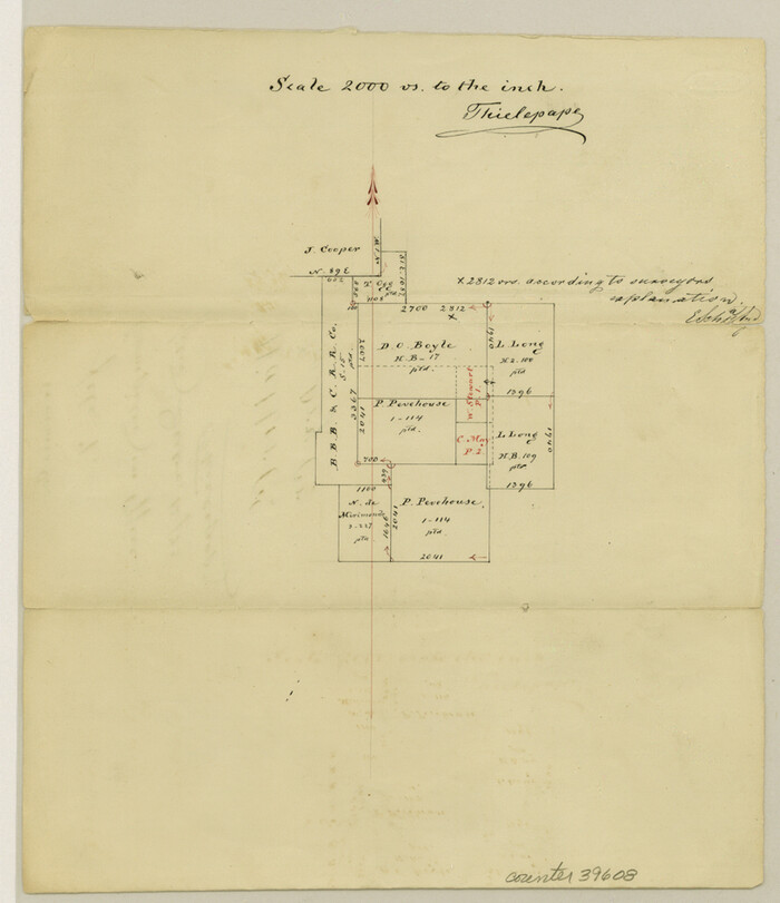 39608, Waller County Sketch File 7, General Map Collection