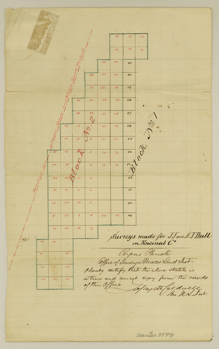 39791, Webb County Sketch File 12, General Map Collection