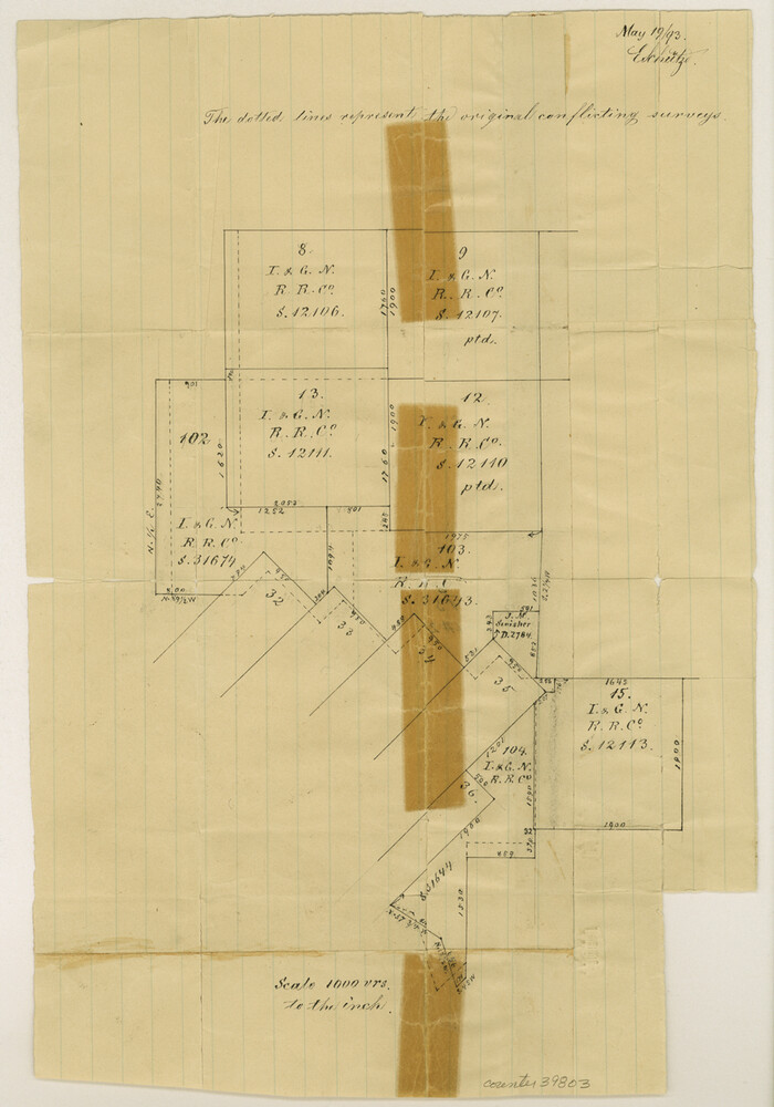 39803, Webb County Sketch File 13b, General Map Collection