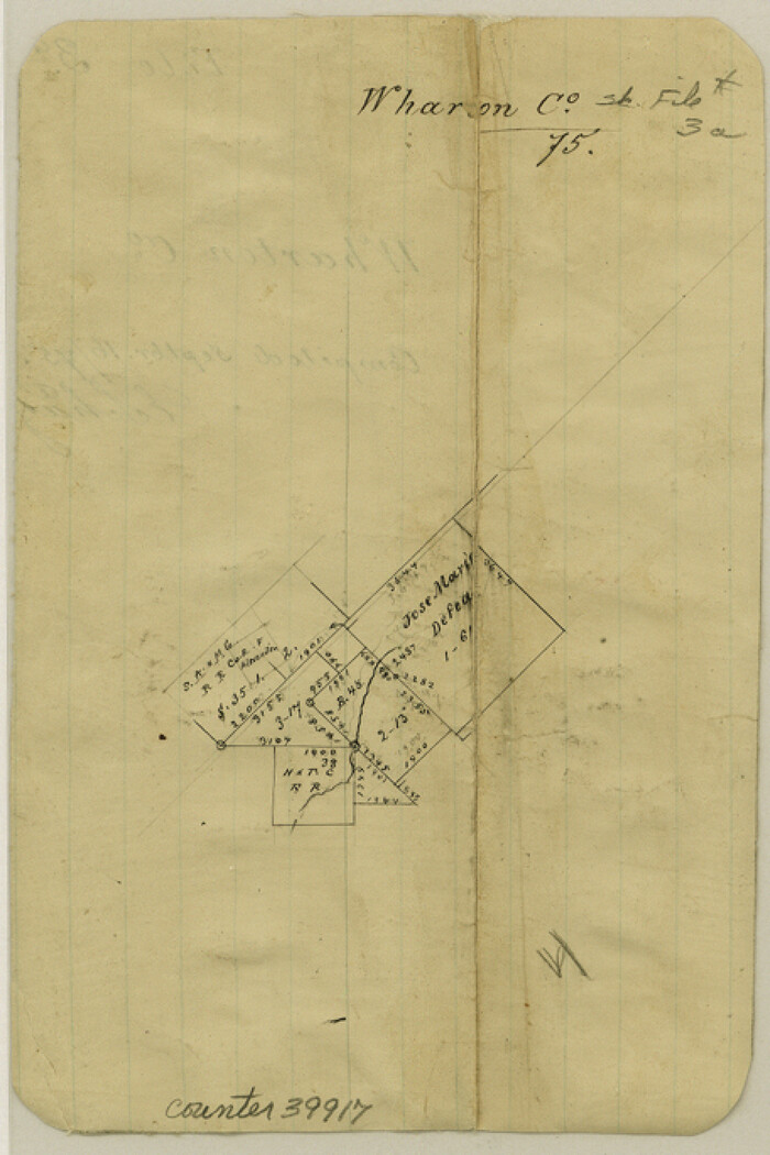 39917, Wharton County Sketch File 3a, General Map Collection