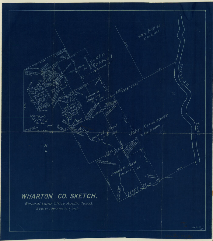 39986, Wharton County Sketch File 21, General Map Collection
