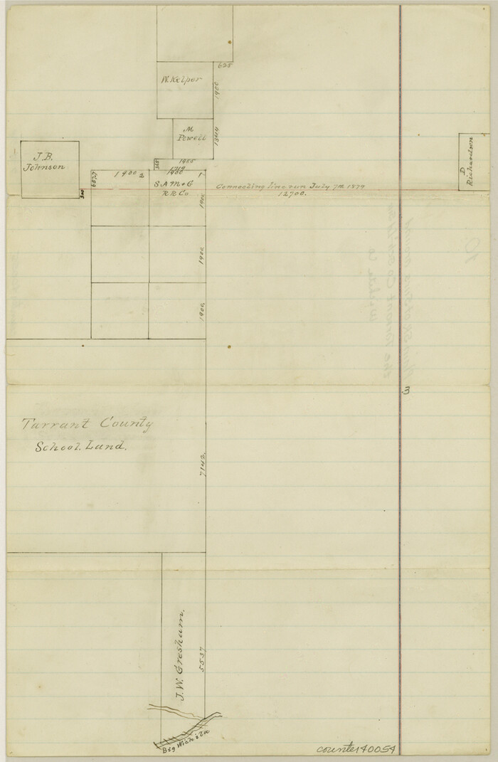 40054, Wichita County Sketch File 10, General Map Collection