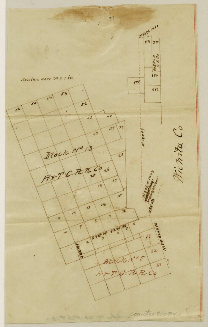 40084, Wichita County Sketch File 13a, General Map Collection