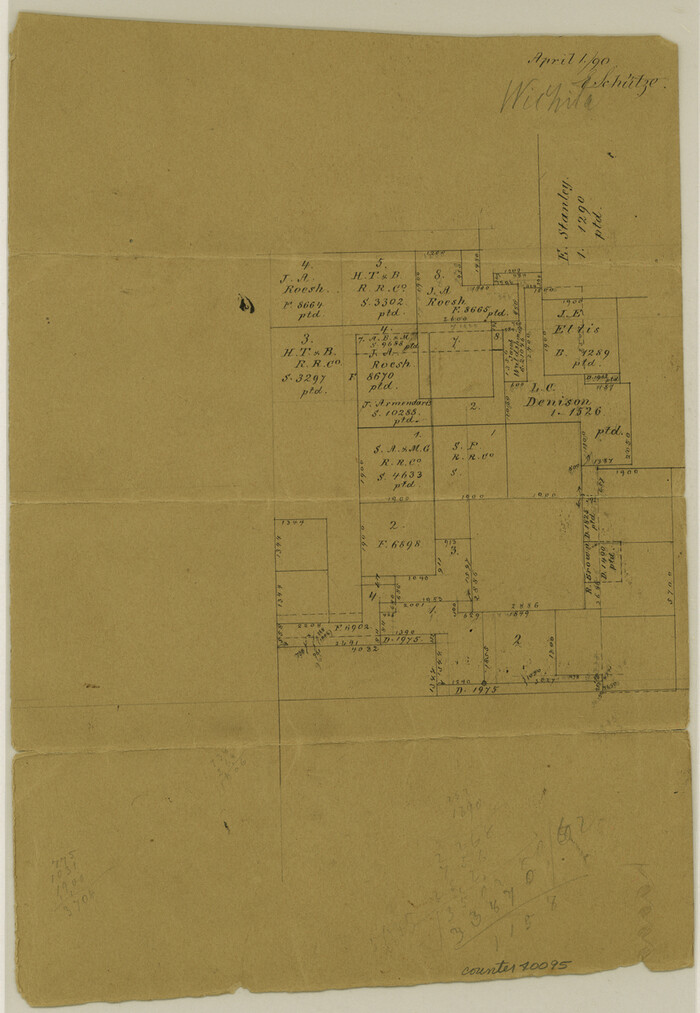 40095, Wichita County Sketch File 16, General Map Collection