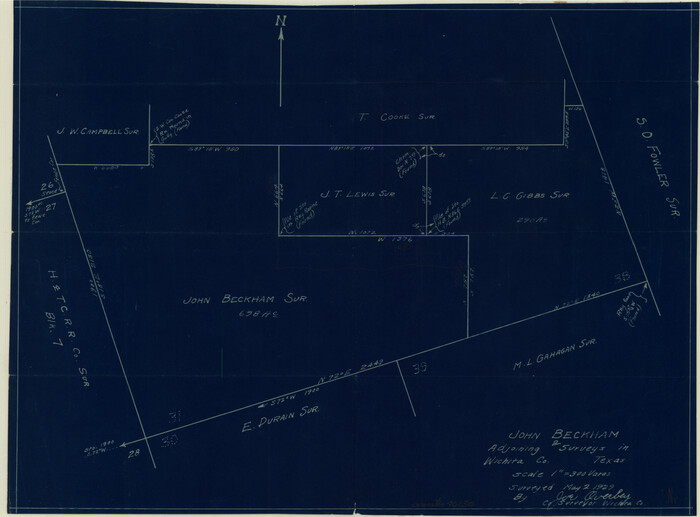 40130, Wichita County Sketch File 28, General Map Collection