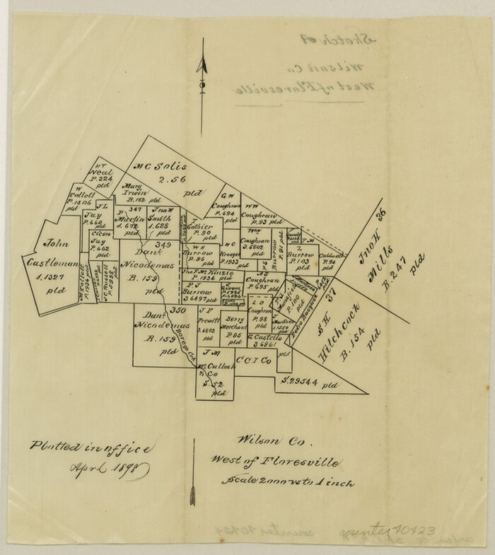 40423, Wilson County Sketch File A, General Map Collection