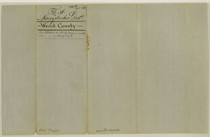 40658, Wood County Sketch File 10, General Map Collection