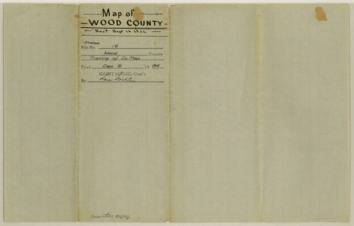 40696, Wood County Sketch File 16, General Map Collection
