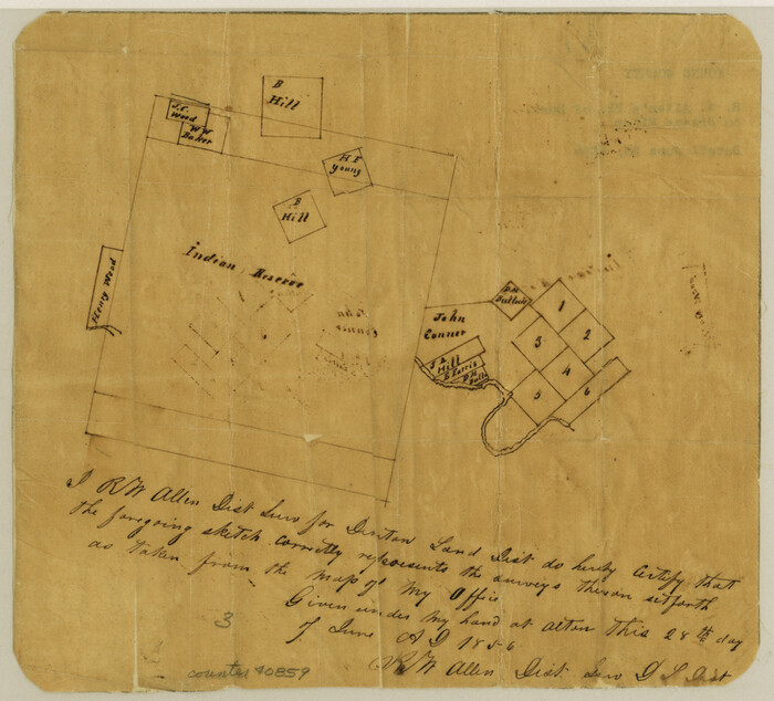 40859, Young County Sketch File 7, General Map Collection