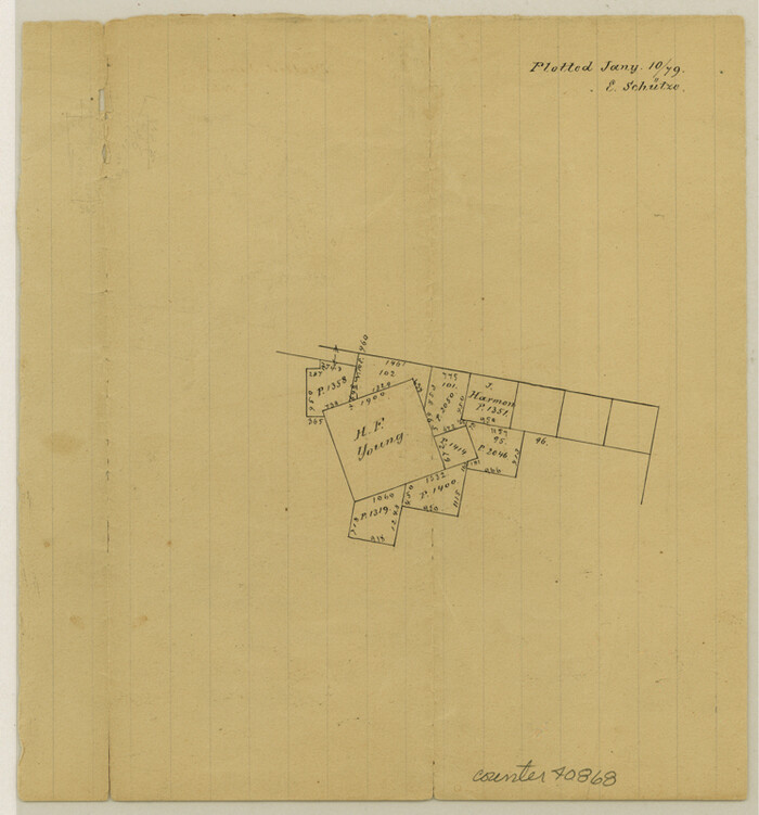 40868, Young County Sketch File 10a, General Map Collection