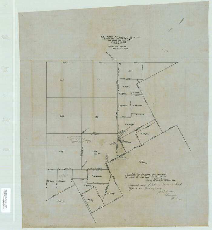 42165, Nolan County Sketch File 15, General Map Collection